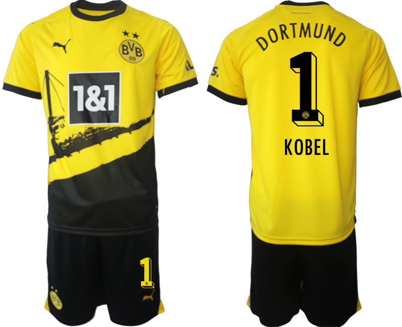 Men 2023-2024 Club Borussia Dortmund home yellow 1 Soccer Jersey